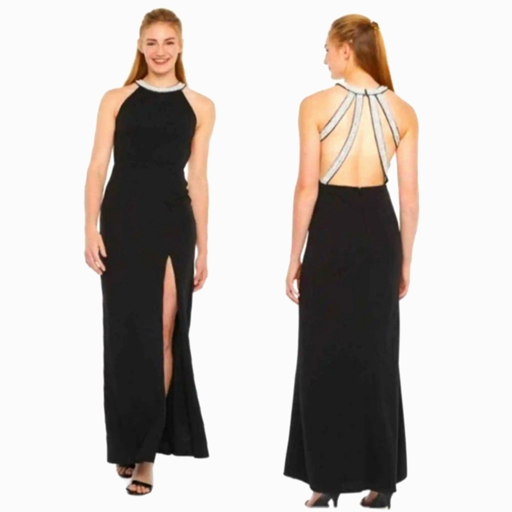 Jeweled Black Speechless Evening Gown * Prom Dress* Party Dress size 3 NWT
